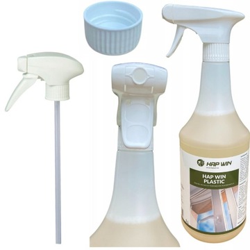 HAP WIN PLASTIC ŚRODEK DO POWIERZCHNI PLASTIKOWYCH 1 L+ KOREK + SPRYSKIWACZ
