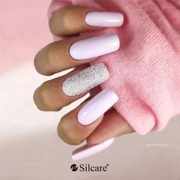 Гель Silcare с прозрачной крышкой розовый французский bianco 5г