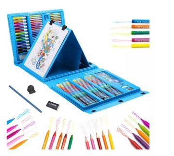 XXL НАБОР ДЛЯ КРАСКИ 208 элементов ЧЕМОДАН с красками