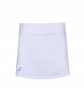 Spódniczka tenisowa juniorska Babolat Play Skirt Girl biała 8-10lat