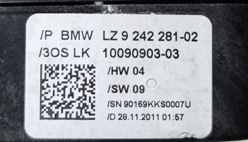 BMW F20 F21 F22 F23 3 F30 F31 F34 F32 F33 F36 PŘEPÍNAČ KOMBINOVANÝ 9242281