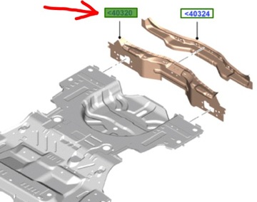 PAS TYLNY WEWNĘTRZNY FORD MONDEO MK5 2014- KOMBI OE