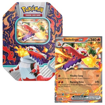 POKEMON TCG PALDEA PARTNERS SKELEDIRGE EX PUSZKA
