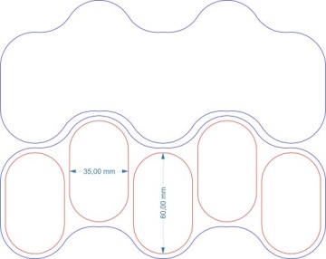 Подставка для передвижения на 10 круглых подставок 25х25мм для батальных игр.