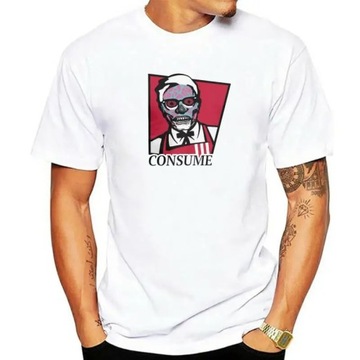 Mens KFC They Live NoveltyTees Unisex cotton T-Shirt Koszulka