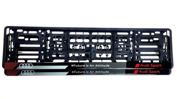 AUDI SPORT FUTURE IS ATTITUDE ГЕЛЕВЫЕ рамки номерных знаков