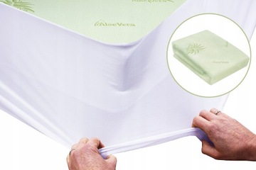 OCHRANIACZ NAKŁADKA NA MATERAC 80x160 WODOODPORNY ALOE VERA GUMKA DOOKOŁA