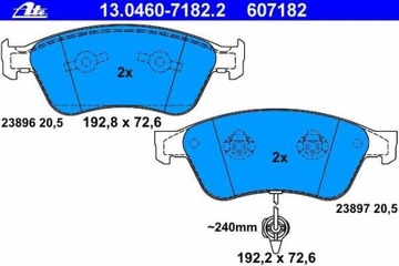 КОЛОДКІ ГАЛЬМІВНІ ПЕРІД AUDI A8 02-, VW PHATEON 02- 