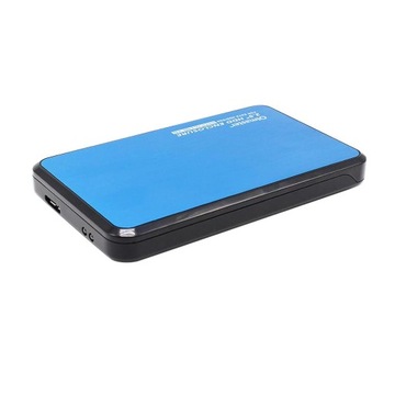 Obudowa dysku twardego USB3.0 2,5-calowa zewnętrzna obudowa SSD, niebieska