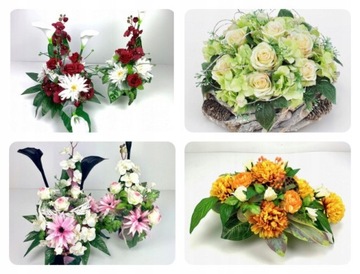 GRAVE DRESS КЛАДБИЩЕ ИСКУССТВЕННЫЕ ЦВЕТЫ + бесплатно