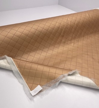 Светло-золотой GTS 5x5 Перфорированная экокожа SOFT Обивка автомобиля для легкового автомобиля