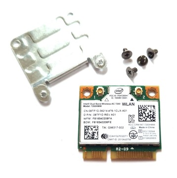 КАРТА WIFI INTEL DUAL BAND WIRELESS-AC 7260, адаптер 5 ГГц, ПОЛНЫЙ РАЗМЕР, 867 Мбит/с