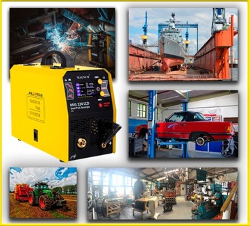 ИНВЕРТОРНЫЙ СВАРОЧНЫЙ АППАРАТ INVERTER MAGNUM MIG 224 MMA TIG PULS SYN ALU IGBT 3IN1