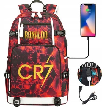 DUŻY PLECAK CRISTIANO RONALDO WODOODPORNY WZORY