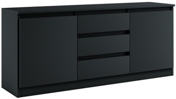 023-051 Komoda B2d3s/150 cm - CZARNY
