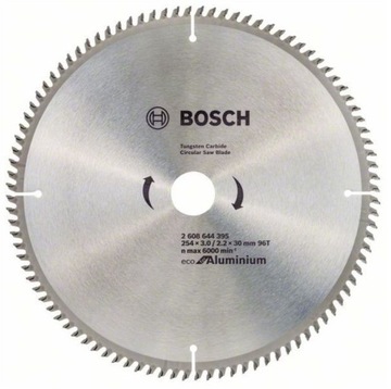 BOSCH TARCZA PIŁA 254mm/30mm 96z PANELE ALUMINIUM