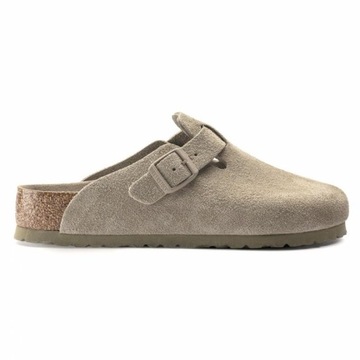 Beżowy Zamsz Buty Klapki Birkenstock r.43