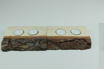 Рождественский подсвечник Live Edge