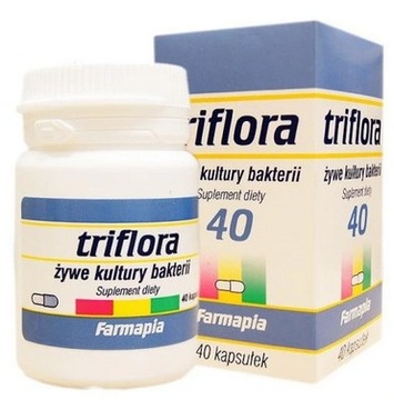 TRIFLORA żywe kultury bakterii, 40 kaps PROBIOTYK