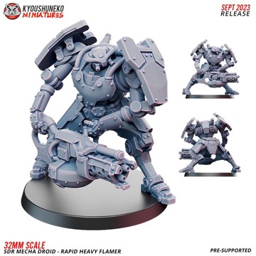 SDR Mecha Droid Rapid Heavy Flamer Kyoushuneko Min