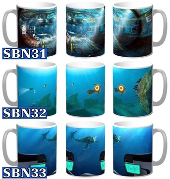 КРУЖКА Subnautica в подарок + ИМЯ И БЕСПЛАТНАЯ КАРТОННАЯ ИГРА «ПОДВОДНЫЙ МИР», 330 МЛ