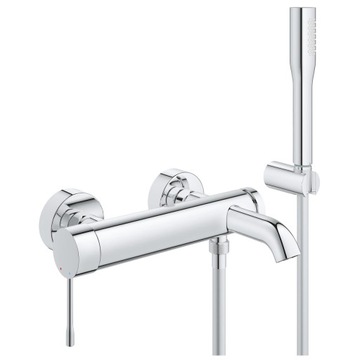 Bateria wannowa zestaw natrysk GROHE ESSENCE chrom