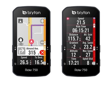 Licznik rowerowy bezprzewodowy BRYTON Rider 750E