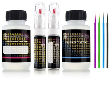 LAKIER SAMOCHODOWY ZAPRAWKA MERCEDES 197 9197 + BEZBARWNY + BUTELECZKI