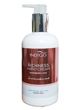 INDIGO KREM DO RĄK ODŻYWCZY PERFUMOWANY ZAPACH RASPBERRY LOVE 300ML