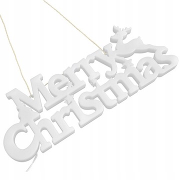 LAMPKI DEKORACJA CHOINKA NAPIS MERRY CHRISTMAS