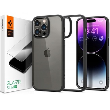 ZESTAW SPIGEN ETUI COVER DO IPHONE 14 PRO + SZKŁO
