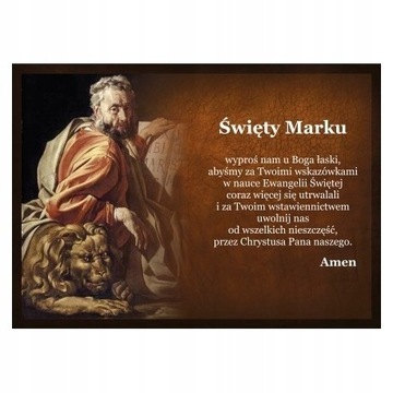 Pocztówka 41. Mój Patroni - św. Marek