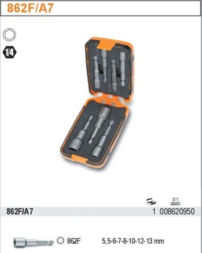 НАСАДКИ ДЛЯ МАГНИТНЫХ ОТВЕРТОК BETA 862F/A7