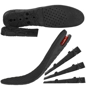 PODWYŻSZAJĄCE WKŁADKI AMORTYZUJĄCE PODPIĘTKI DO BUTÓW WZROST 7,5cm r35-42