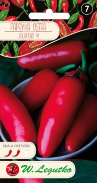 Nasiona Papryka Ostra JALAPENO CZERWONA 0,15g