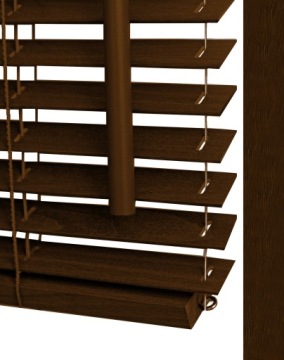 ŻALUZJE WENGE ROLETY DREWNIANE 25MM 220x160