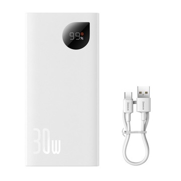 BASEUS POWER BANK 10000mAh 30W 2x USB USB-c MOCNY SZYBKI POWERBANK + KABEL