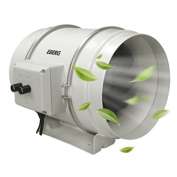 EBERG EMAX 200 GROW EC диагональный канальный вентилятор + термостат-контроллер