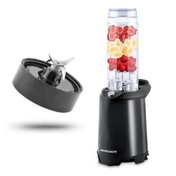 BLENDER KIELICHOWY PODRĘCZNY DO KOKTAJLI BERDSEN 700W + 2 BUTELKI 0,57L