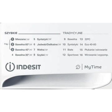 INDESIT MTWC71252WPL СТИРАЛЬНАЯ МАШИНА My Time 7 кг 1200 об/мин.