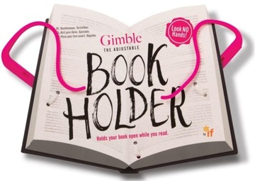 GIMBLE BOOK HOLDER RÓŻOWY UCHWYT DO KSIĄŻKI TABLET