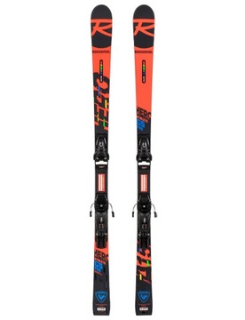 Narty gigantowe sportowe dziecięce ROSSIGNOL ATHLETE GS PRO + LOOK NX7 144
