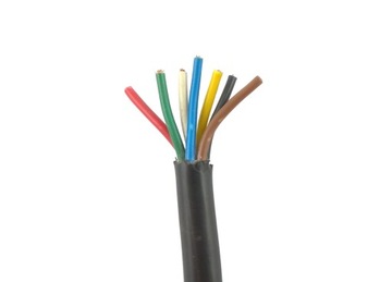 Przewód kabel 7 żyłowy YLYs 6x1+1,5mm2 lawety