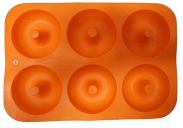 СИЛИКОНОВАЯ ФОРМА НА 6 ШИНОК ДЛЯ ПОНЧИКОВ. ФОРМА ДЛЯ ПРИГОТОВЛЕНИЯ ПОНЧИКОВ.