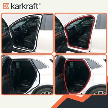 KARKRAFT ПРОКЛАДКА ЗАЩИТА КРОМКИ АВТОМОБИЛЬНОЙ ДВЕРИ 5М САМОКЛЕЙКАЯ