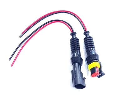 Złącze hermetyczne złączka kostka 2PIN + kable