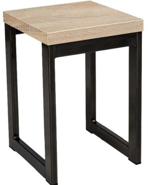 Taboret 46cm Loft CZARNY D. SONOMA Taborety Stołek