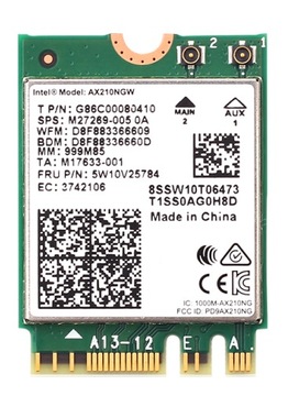 KARTA SIECIOWA WIFI INTEL AX210 NGW BT5.2 WIFI6 6E NGFF M.2