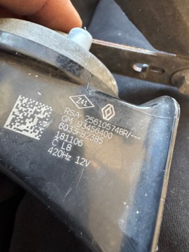 KLAKSON SIGNÁL RENAULT TRAFIC III IV 2018 256105748R