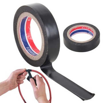 MOCNA TAŚMA IZOLACYJNA PCV CZARNA WODOODPORNA 18m